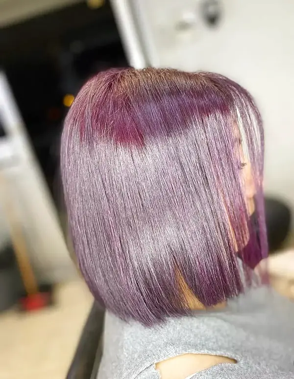 Tinte marrón con reflejos cálidos — Kaba Peluquería